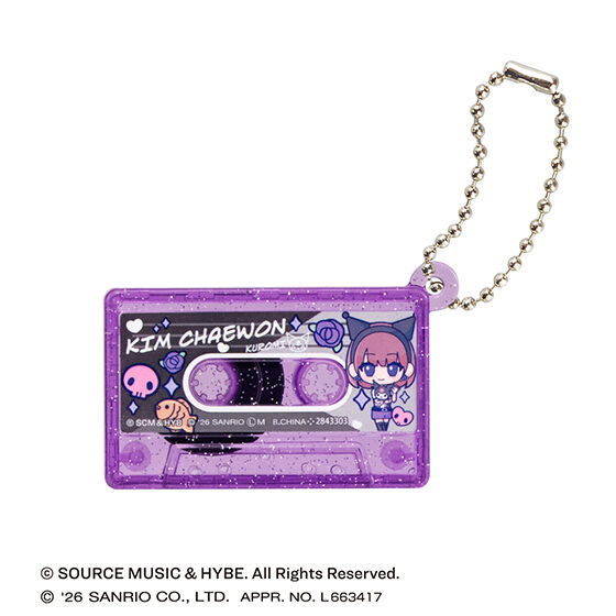 LE SSERAFIM × MY MELODY & KUROMI カセットテープチャーム