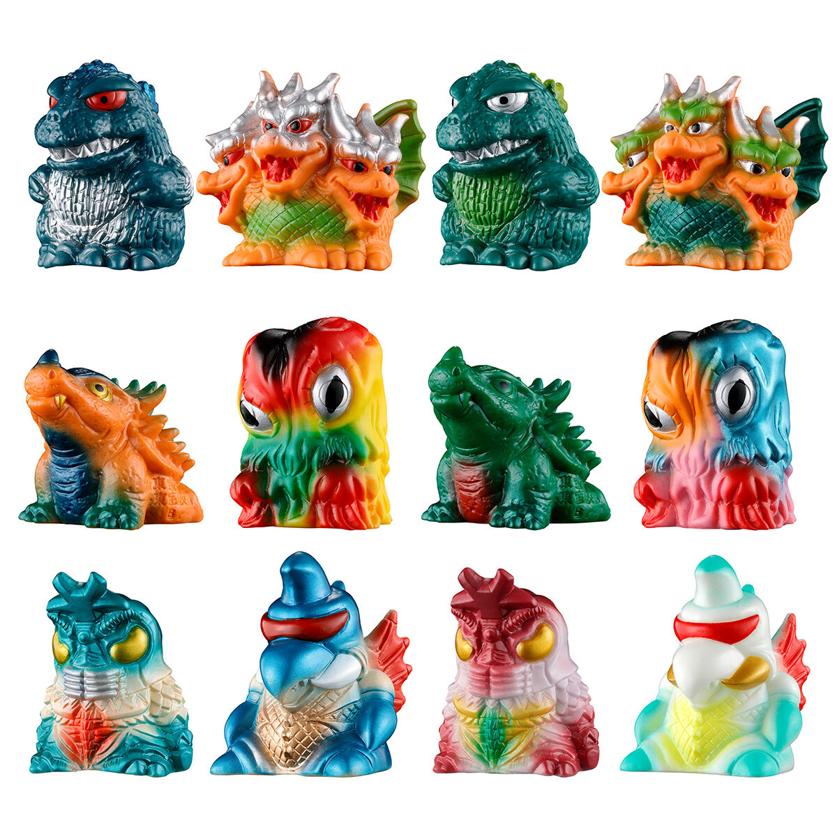 ゴジラ ミニソフビクロニクル〔レトロカラーコレクション〕(BOX