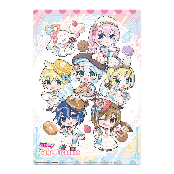 ジャンボカードダス/フラットガシャポン】初音ミク 雪ミク2026 クリア