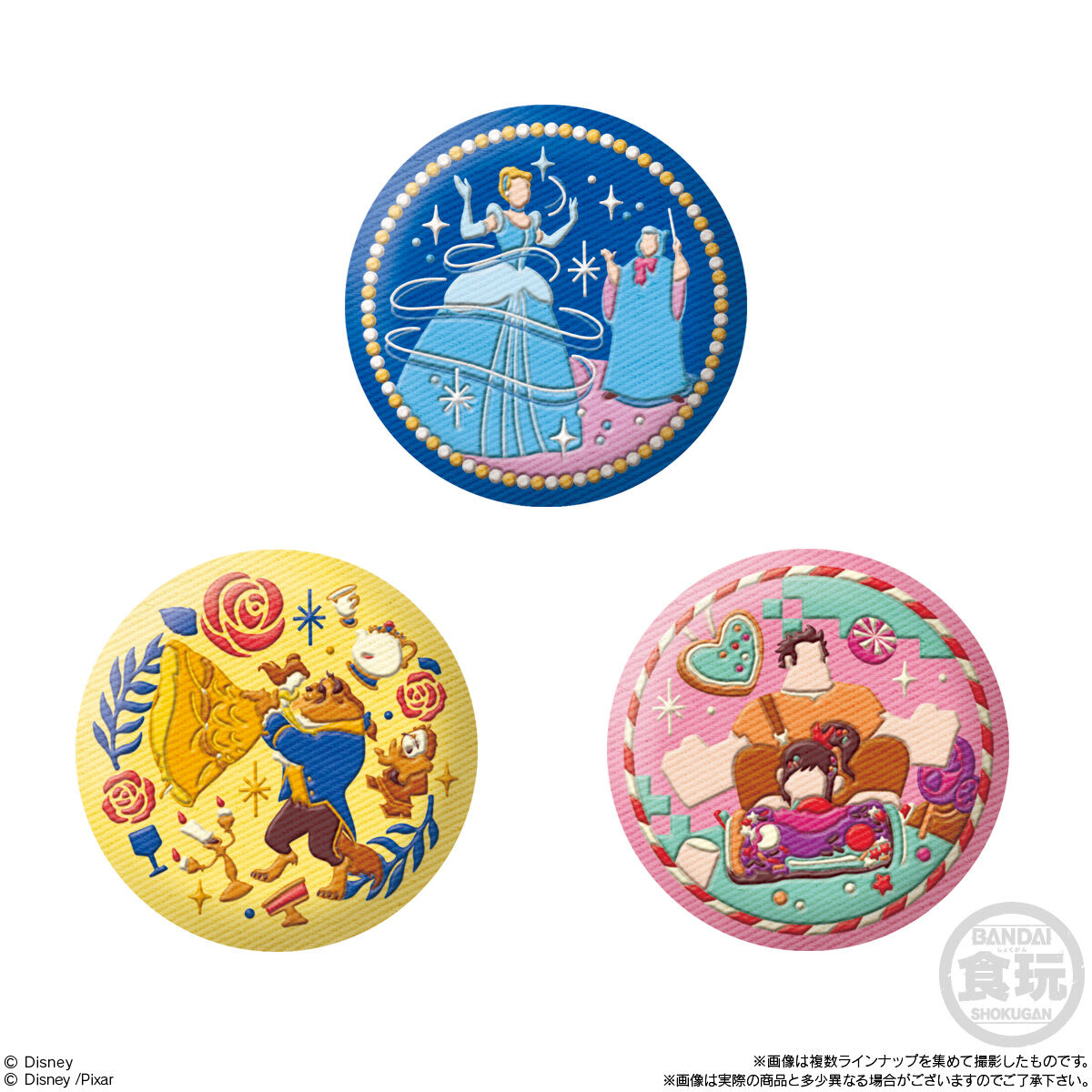 Disney Characters 刺繍缶バッジビスケット2(12個入)【再販：2026年7月