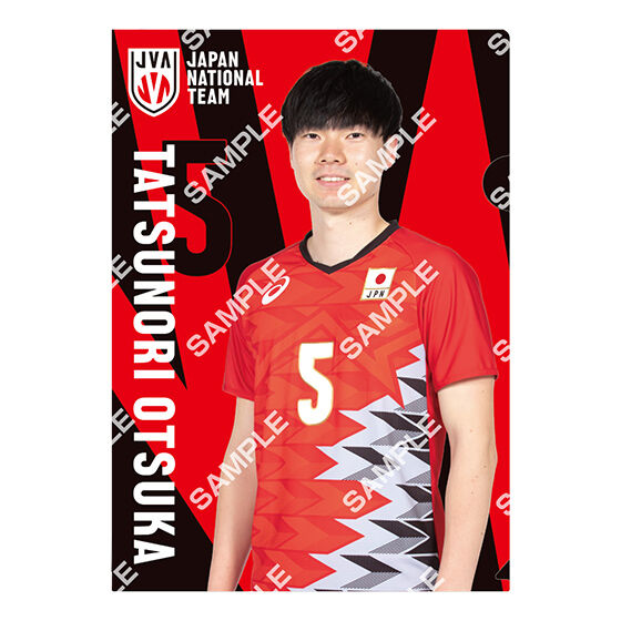 フラットガシャポン】バレーボール男子日本代表 クリアファイル