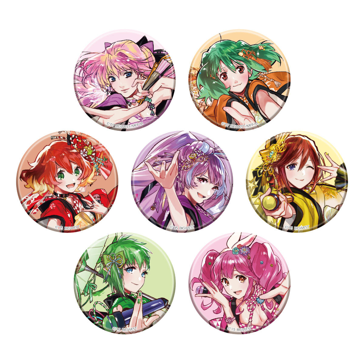 マクロス超時空フェスティバル 缶バッジコレクション オンステージver