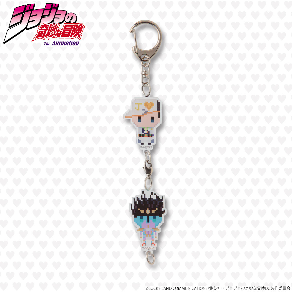 ジョジョの奇妙な冒険 ドットビット2連アクリルチャーム 虹村億泰 ＆