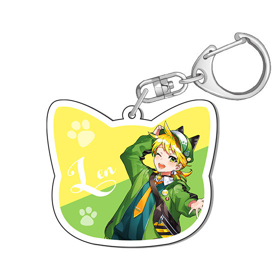 初音ミク in ナンジャタウン 2020」ねこ型アクリルキーホルダー Art by