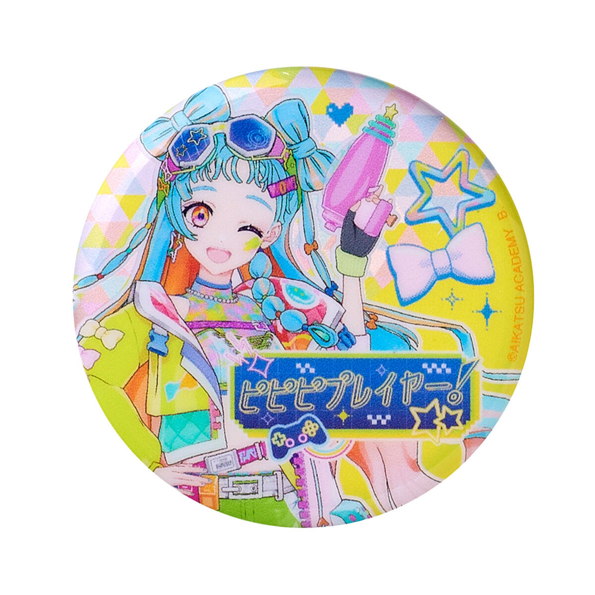 ハピクロ！】アイカツアカデミー！プレミアムレアドレス ホロ缶バッジ