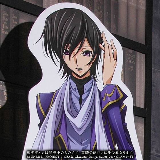 コードギアス」ルルーシュの等身大パネルがキャラクターデザイン木村