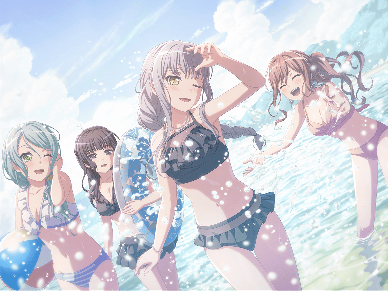 水面に煌めく笑みの花] 湊 友希那 | バンドリ！ ガールズバンド