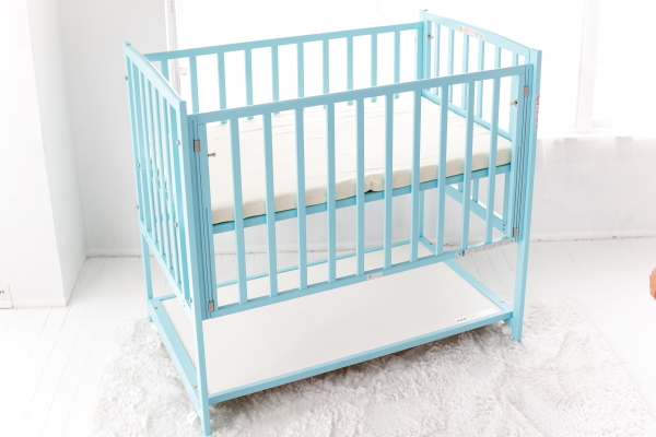 新品指定】 ハイタイプベッド ツーオープン【ブルー】収納棚付