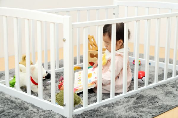 おふとんサークル（ひのきすのこ床板付き） | ベビーベッド・ベビー