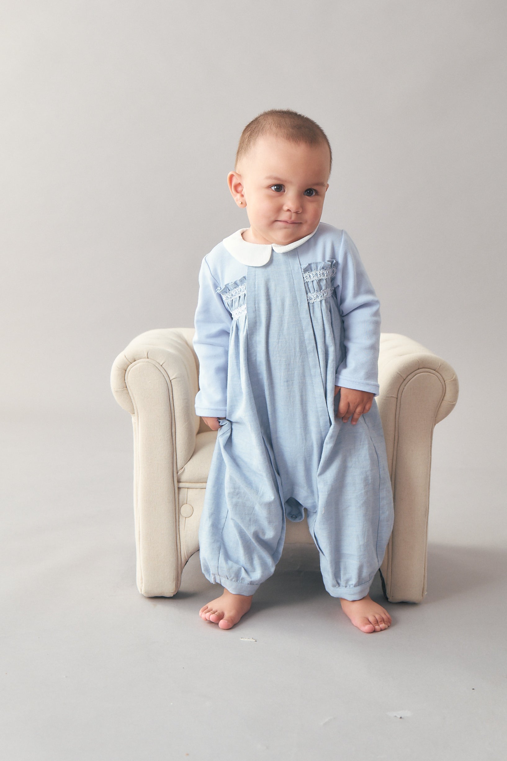 FCRB BABY SET LIGHT BLUE ベビー ロンパース 即日 l Baby boy comfort set - Pale blue | Jacadi Paris