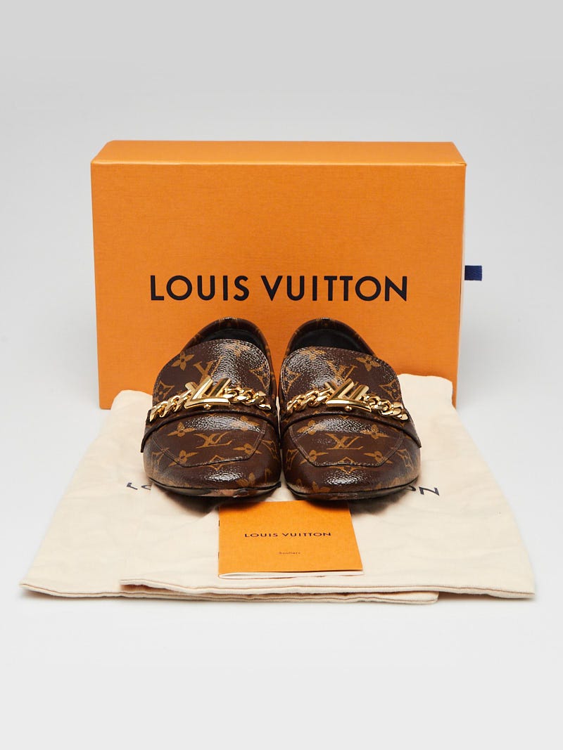 Louis Vuitton Monogram Canvas Upper Case Loafer Flats Size 10.5/41