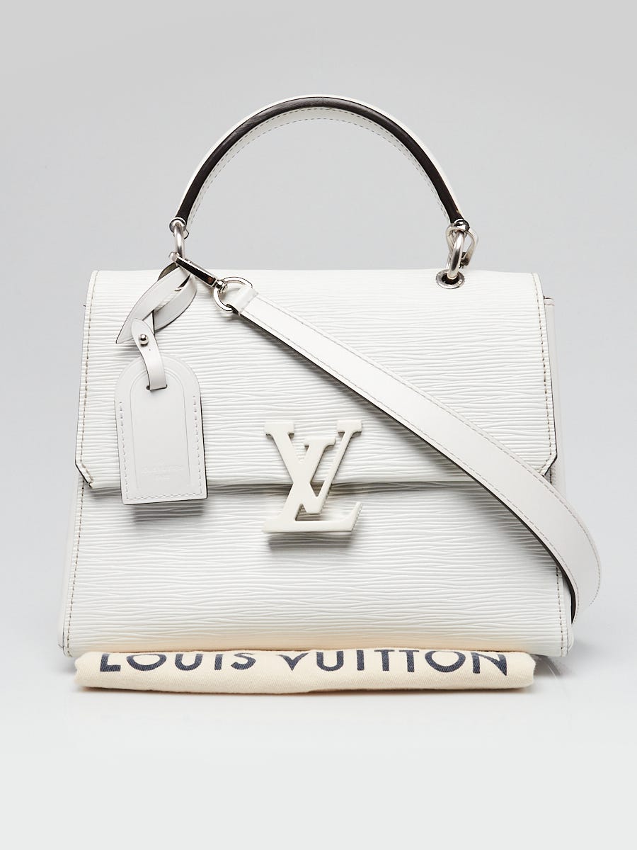 Louis Vuitton White Epi Leather Grenelle PM Bag | Yoogi's Closet
