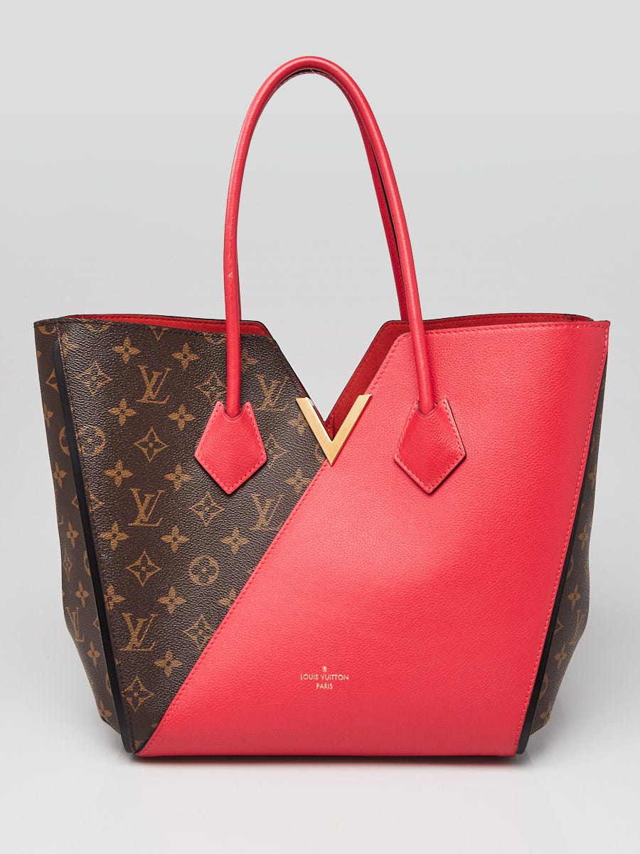 Louis Vuitton Monogram Canvas and Cerise Leather Kimono Tote Bag