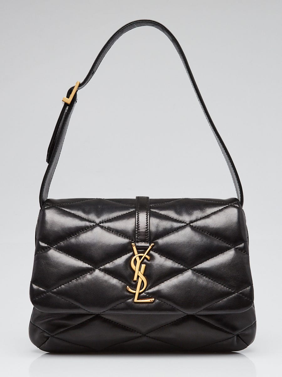 Yves Saint Laurent Black Quilted Leather Le 57 Shoulder Bag