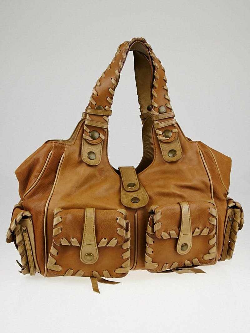 Chloe Tan Leather Large Silverado Bag | Yoogi's Closet