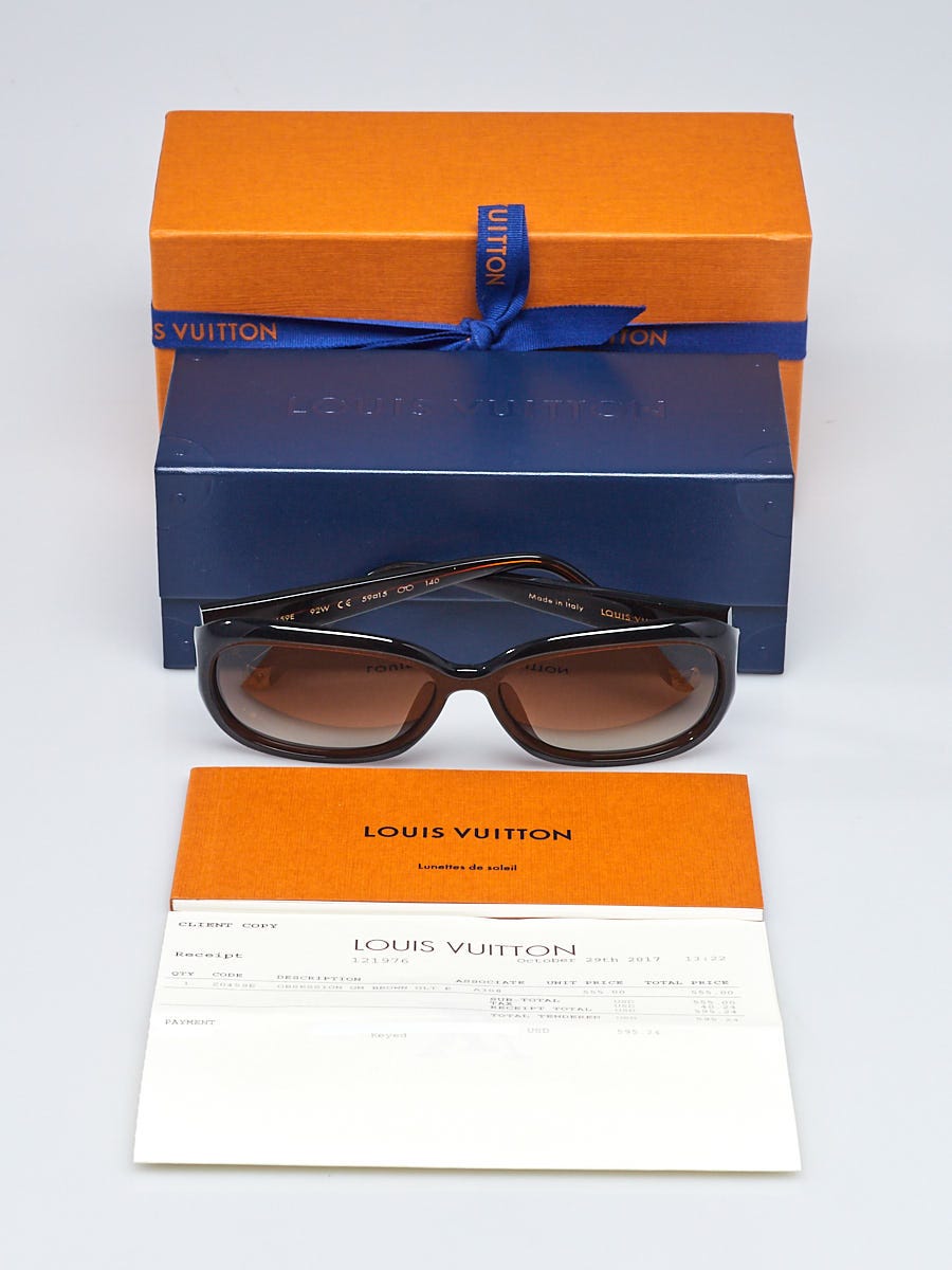 Louis Vuitton Brown Speckling Acetate Frame Obsession GM