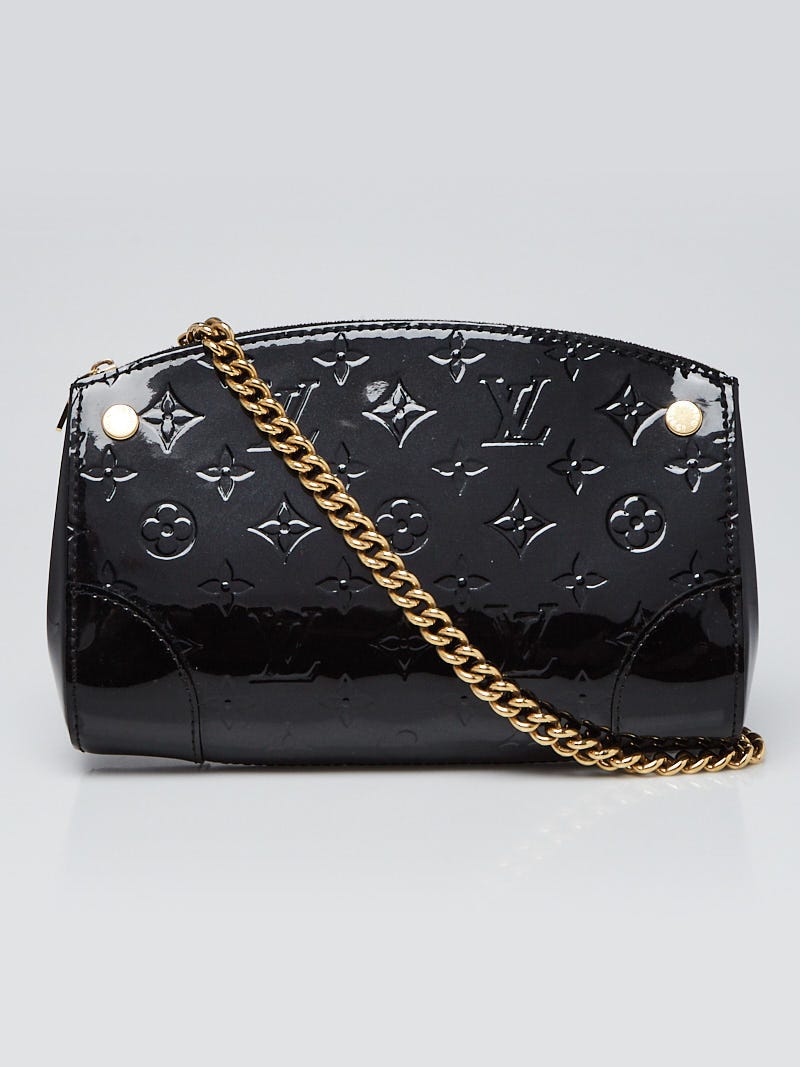 Louis Vuitton Black Monogram Vernis Santa Monica Clutch Bag
