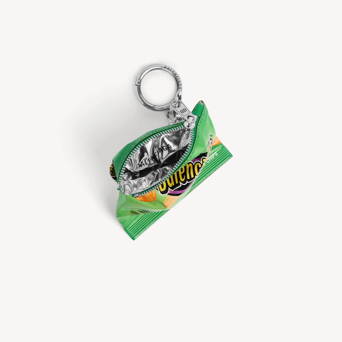 Keychain Chips Charm in Green | Balenciaga US