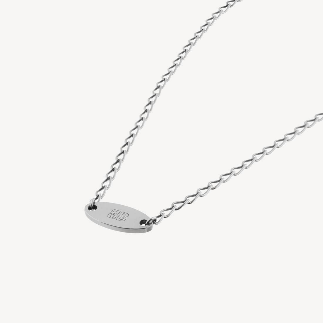 Everyday Necklace in Antique Silver | Balenciaga US