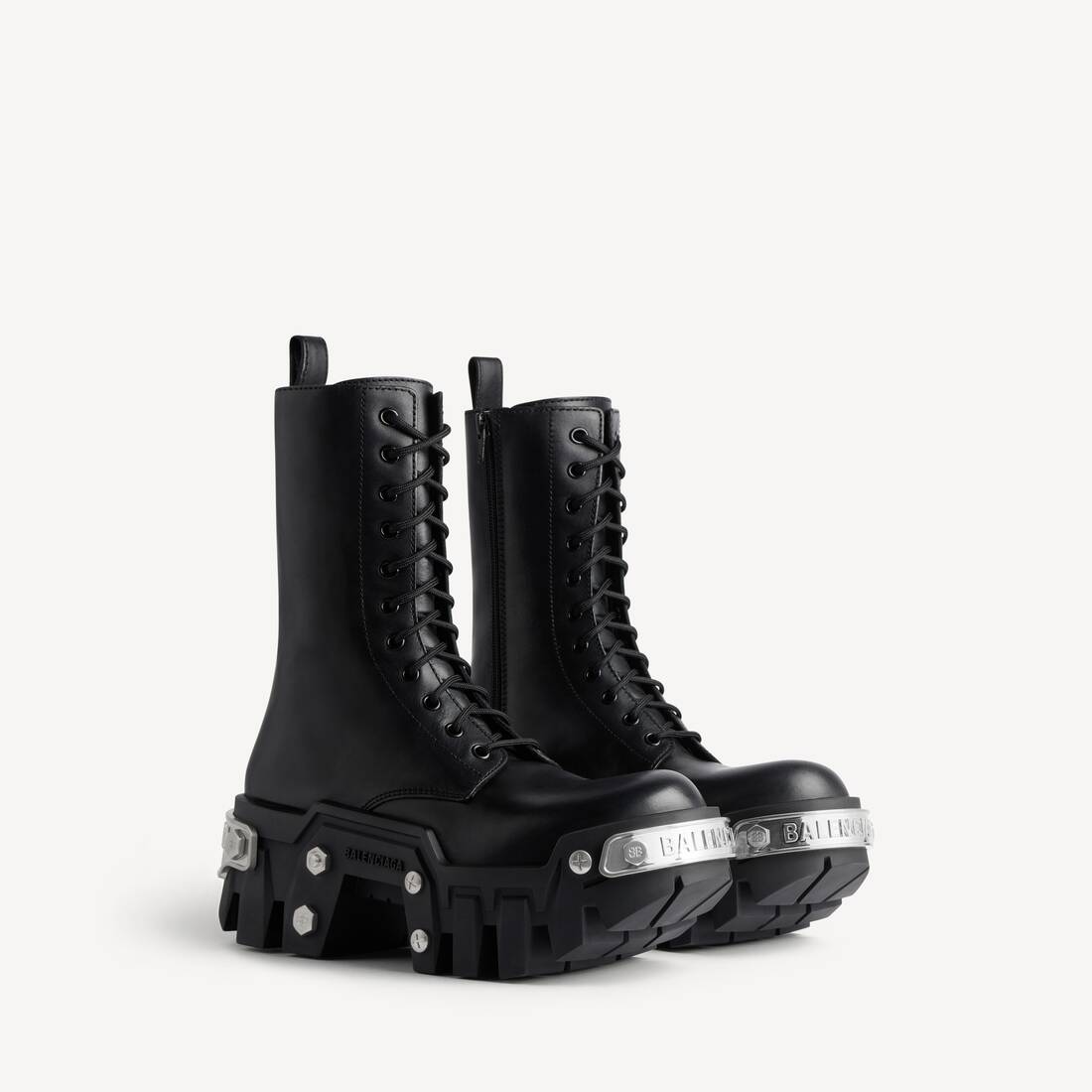 Men's Bulldozer Lace-up Boot in Black | Balenciaga US