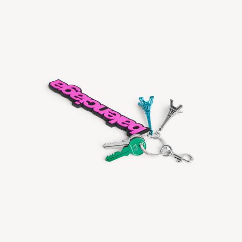 ピンク/ブラック の ウィメンズ Biker Balenciaga チャーム/キーリング