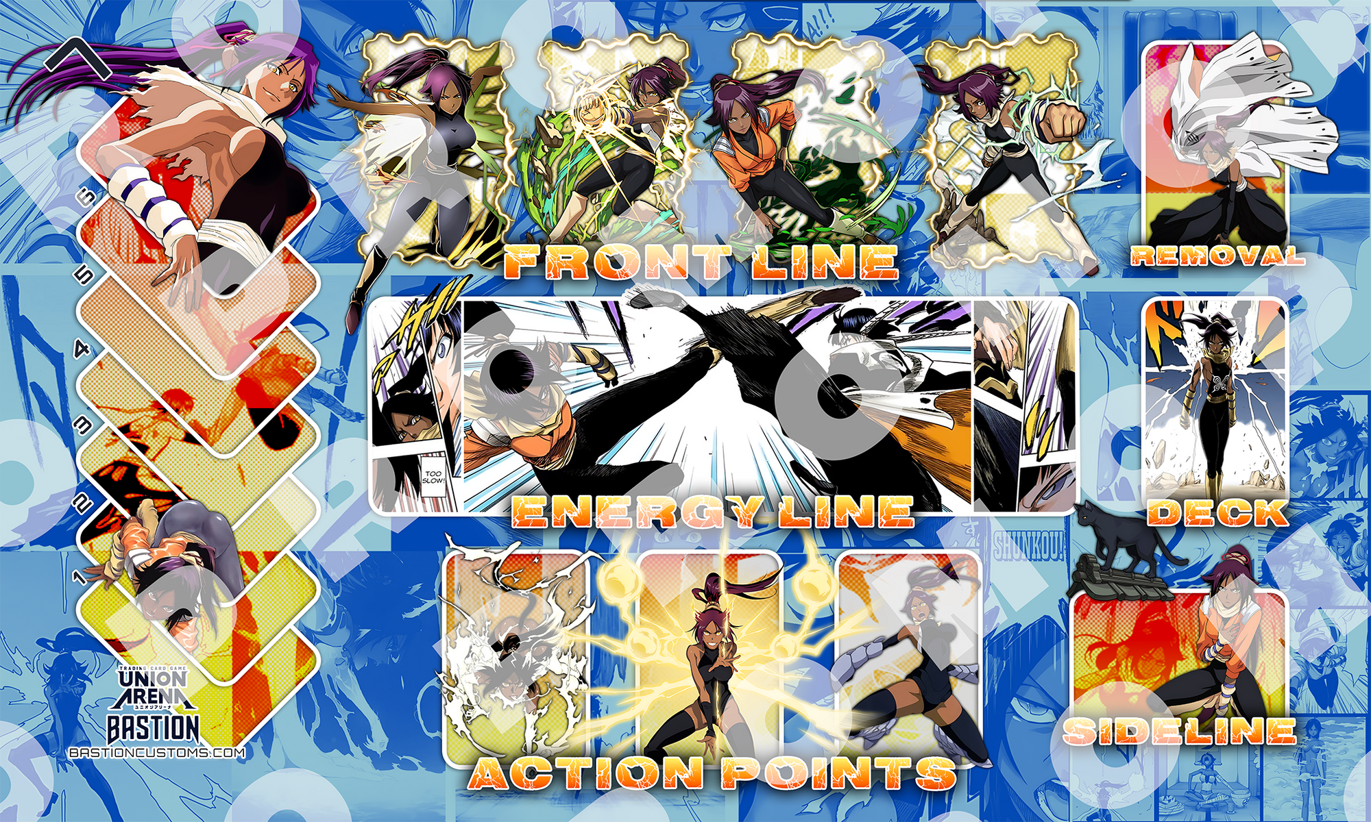 Bleach Yoruichi - Union Arena Playmat – BastionCustoms