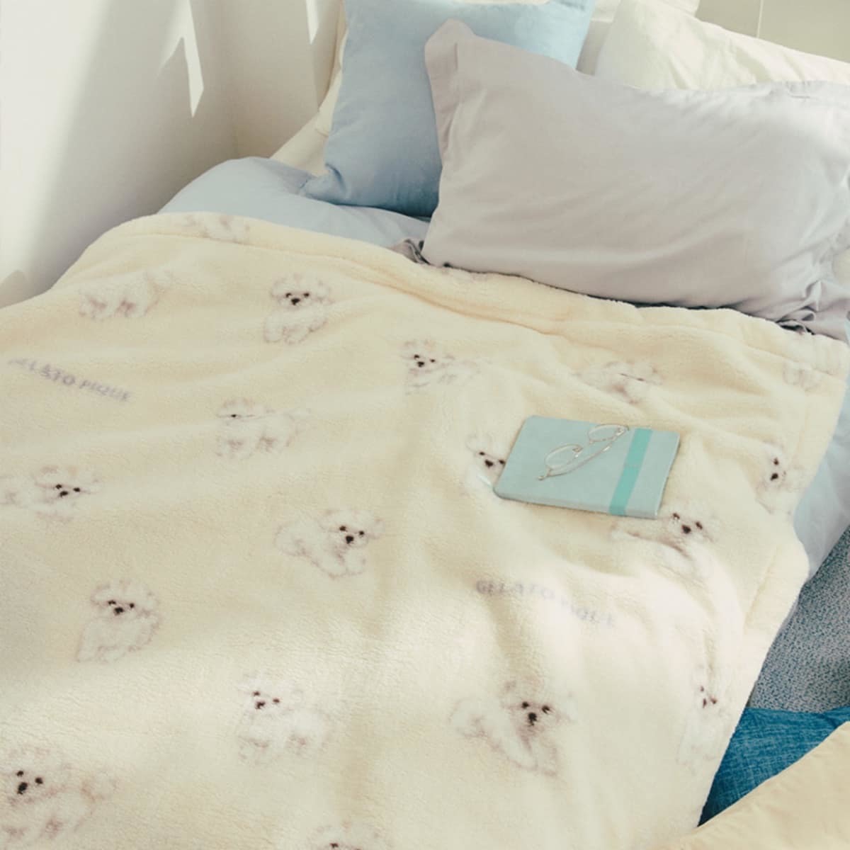 Sleep】DOG柄 プリント毛布(ブランケット・タオルケット)｜ルーム