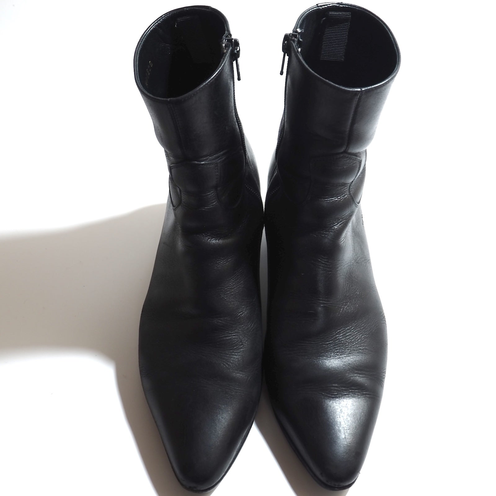 Celine サイドジップ ヒールブーツ 白 41 美品 CELINE / セリーヌ