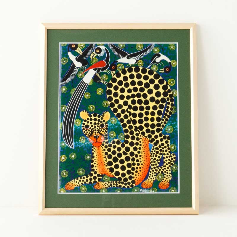 アフリカンアート23 / ヒョウ | ボー・デコール オンラインショップ