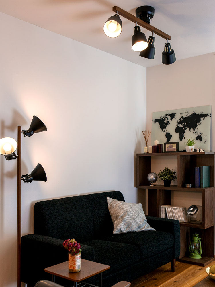 シーリングライト LED 対応 スポットライト 4灯 ライトリー LIGHTLY