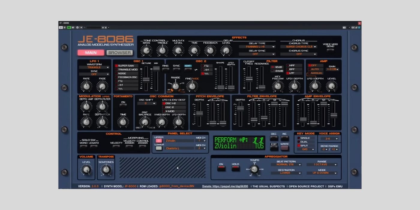 The Usual Suspects officially release JE-8086, a FREE Roland JP