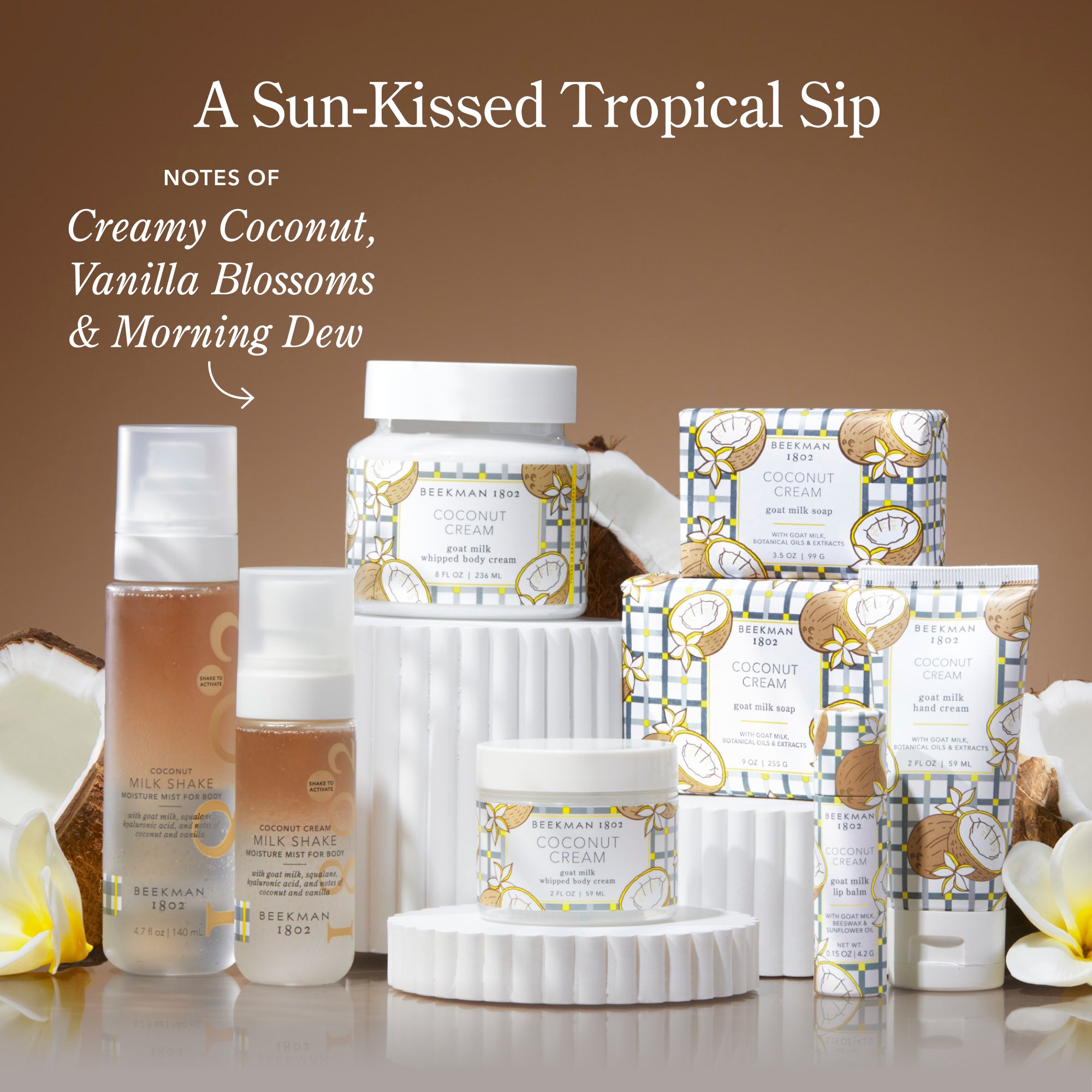 Coconut Cream Lip Balm Set of 3