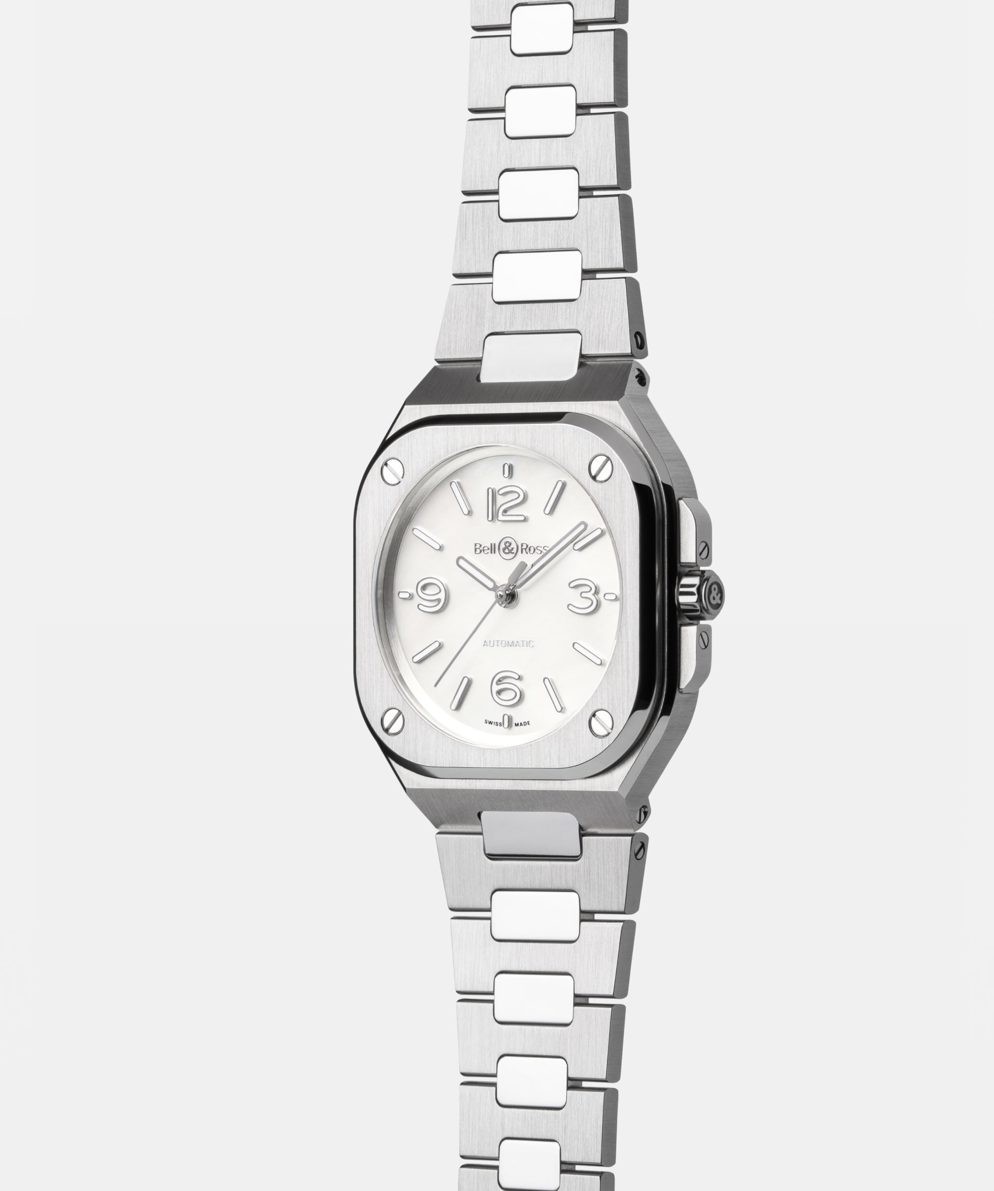BR-05 36mm Mother Of Pearl Steel – Bell & Ross