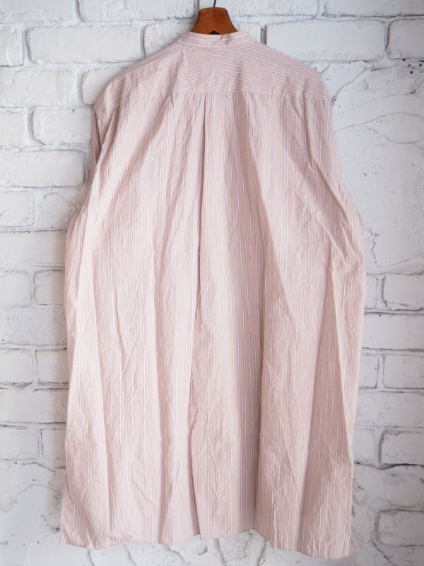 COMOLI バンドカラーシャツ