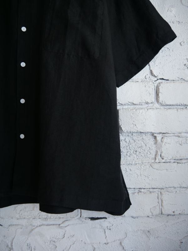 HERILL Linen ramie Open collar ヘリル リネンラミーオープンカラー