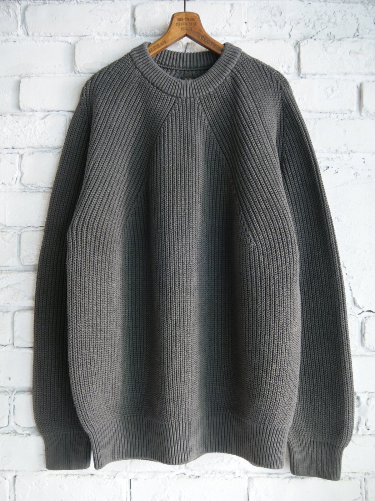 BATONER【MEN'S】FADE COLOR SIGNATURE CREW NECK KNIT フェードカラー