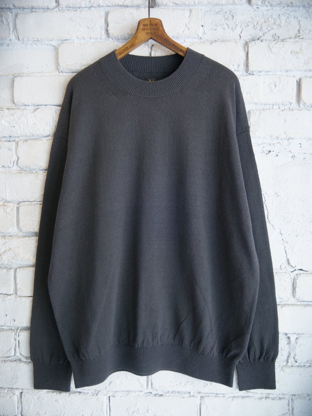 BATONER【MEN'S】SILK CREW NECK KNIT バトナー シルククルーネック