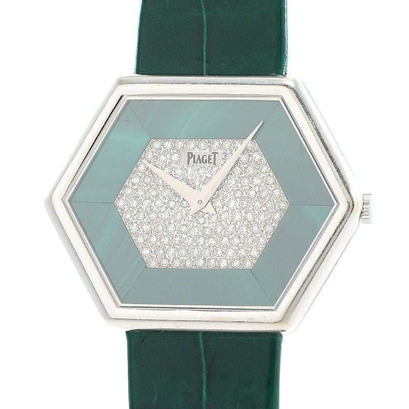 中古】PIAGET VINTAGE HEXAGONAL SHAPE WATCH PAVE DIAMONDS