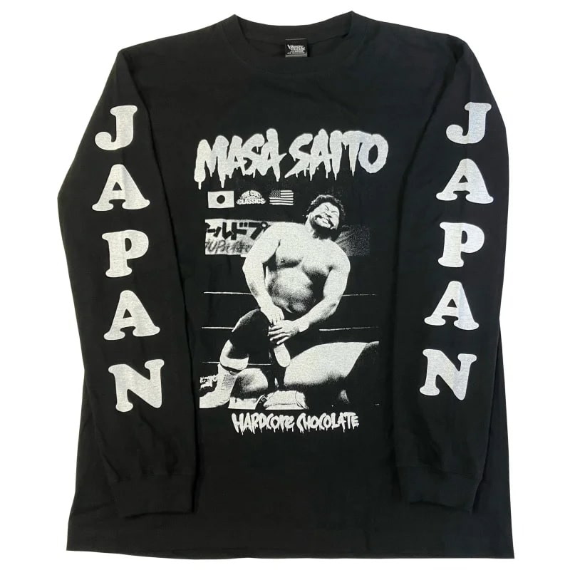 マサ斎藤 2024 ロングスリーブTシャツ (JAPAN・ブラック) – プロレス