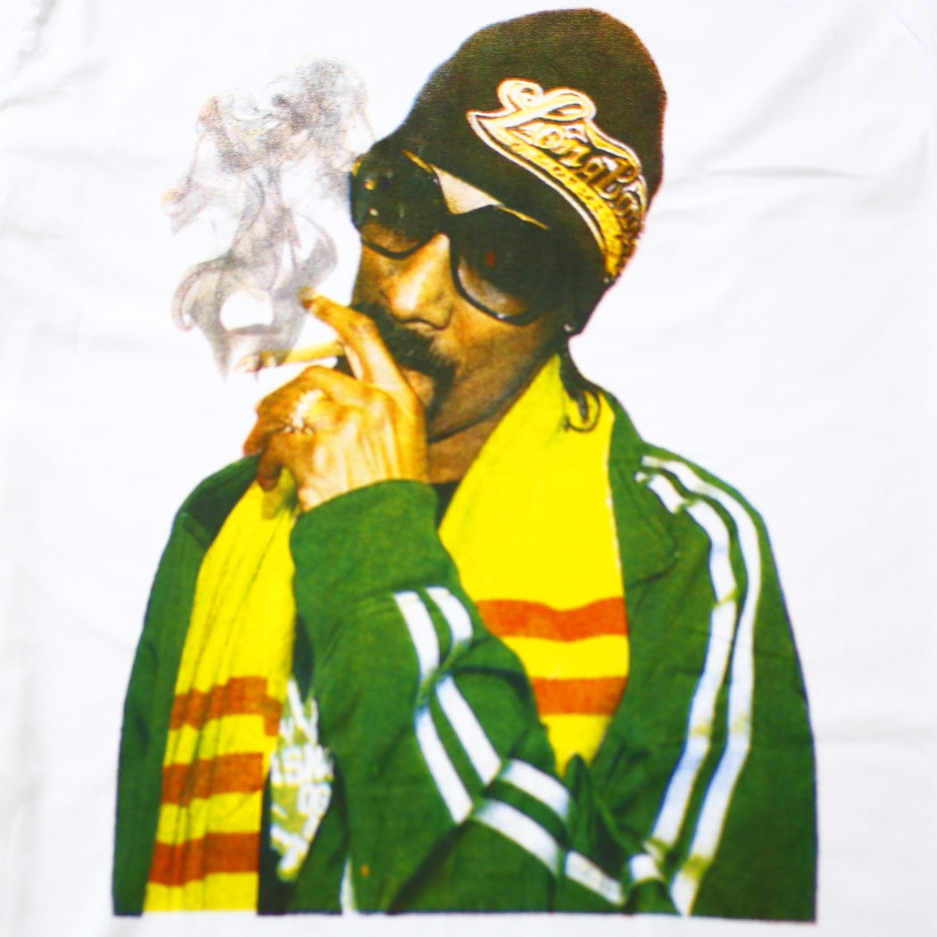 ロックTシャツ Snoop Dogg スヌープ ドッグ サングラス タバコ カラー