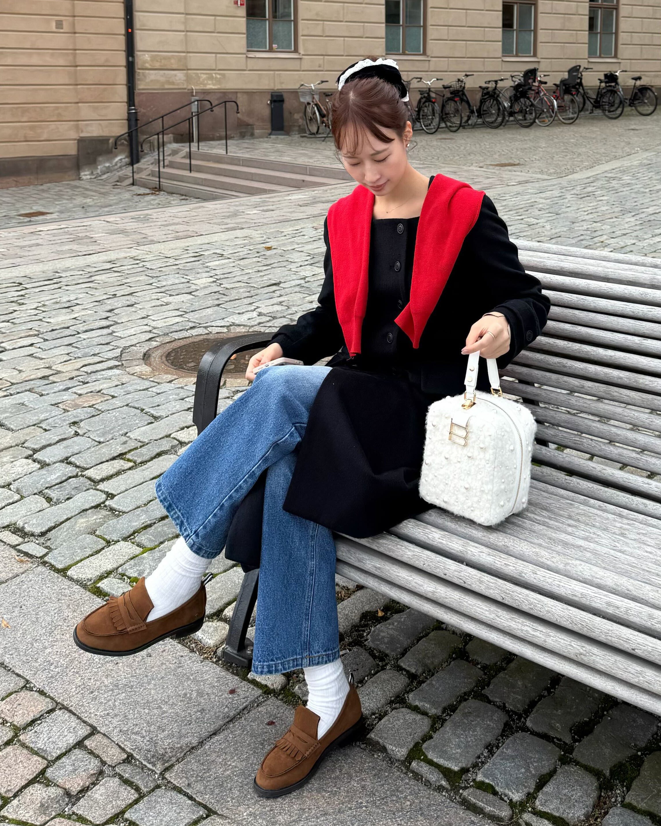 BIBIY. MADE | B. PEARL BOX BAG WHITE｜Bibiy.