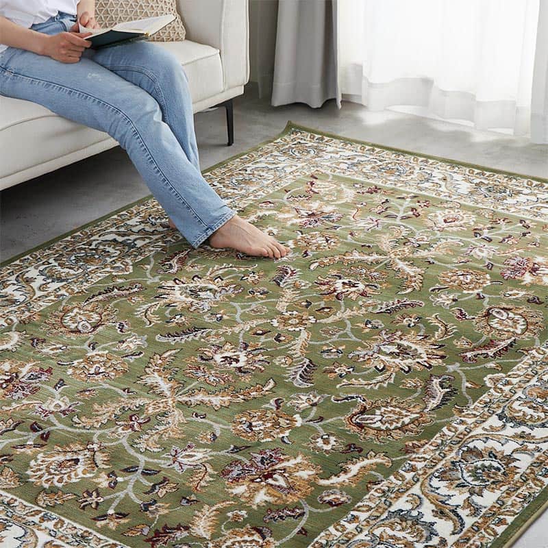 クラシカルなオリエンタルデザインが美しい、安心の防炎機能付きトルコ