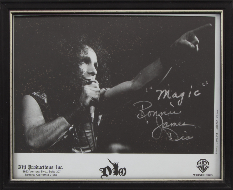 RONNIE JAMES DIO SIGNED PHOTOGRAPH