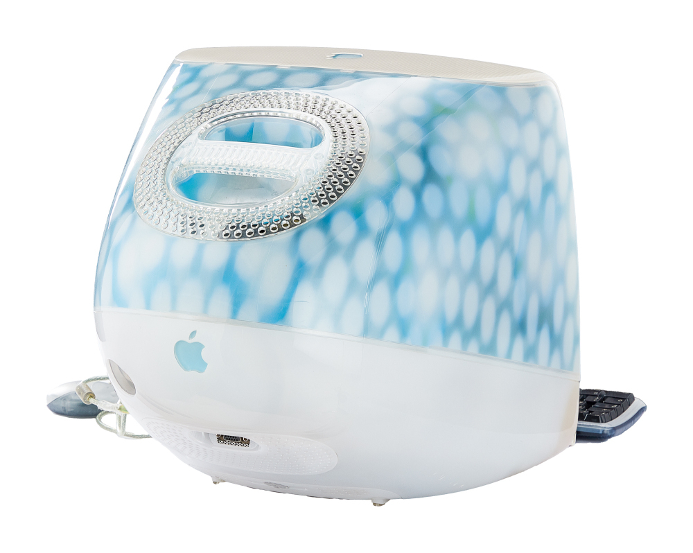 APPLE: 2001 IMAC G3 SPECIAL BLUE DALMATION EDITION COMPUTER