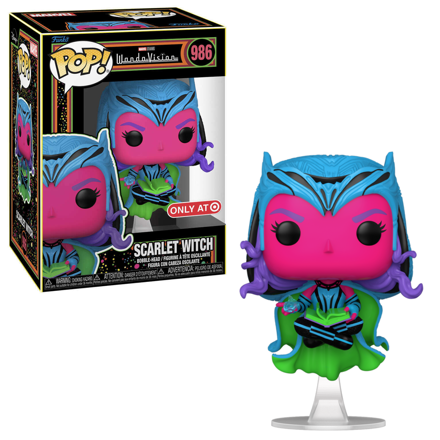 Funko POP! Marvel WandaVision Scarlet Witch Black Light Target