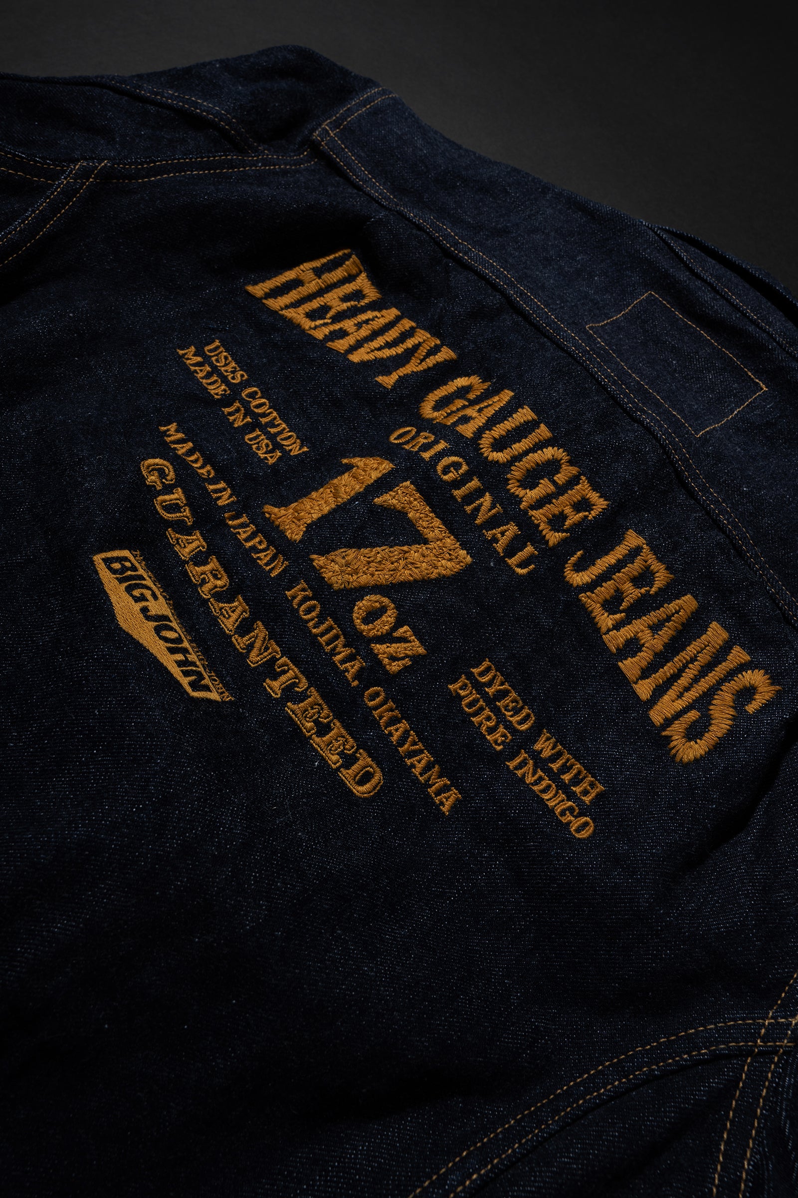 M6803 (SP)17oz Heavy Gauge Denim Jacket EMB – BIG JOHN【公式