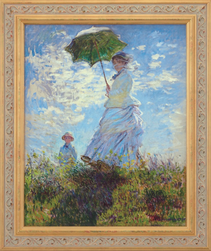 散歩、日傘をさす女性 | 商品紹介 | 美術品複製画販売サイト | 美術