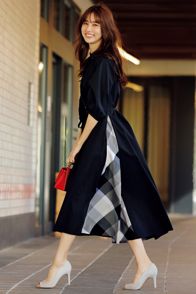 バーバリー ブルーレーベル チェック ワンピース 38 バーバリー ブルー