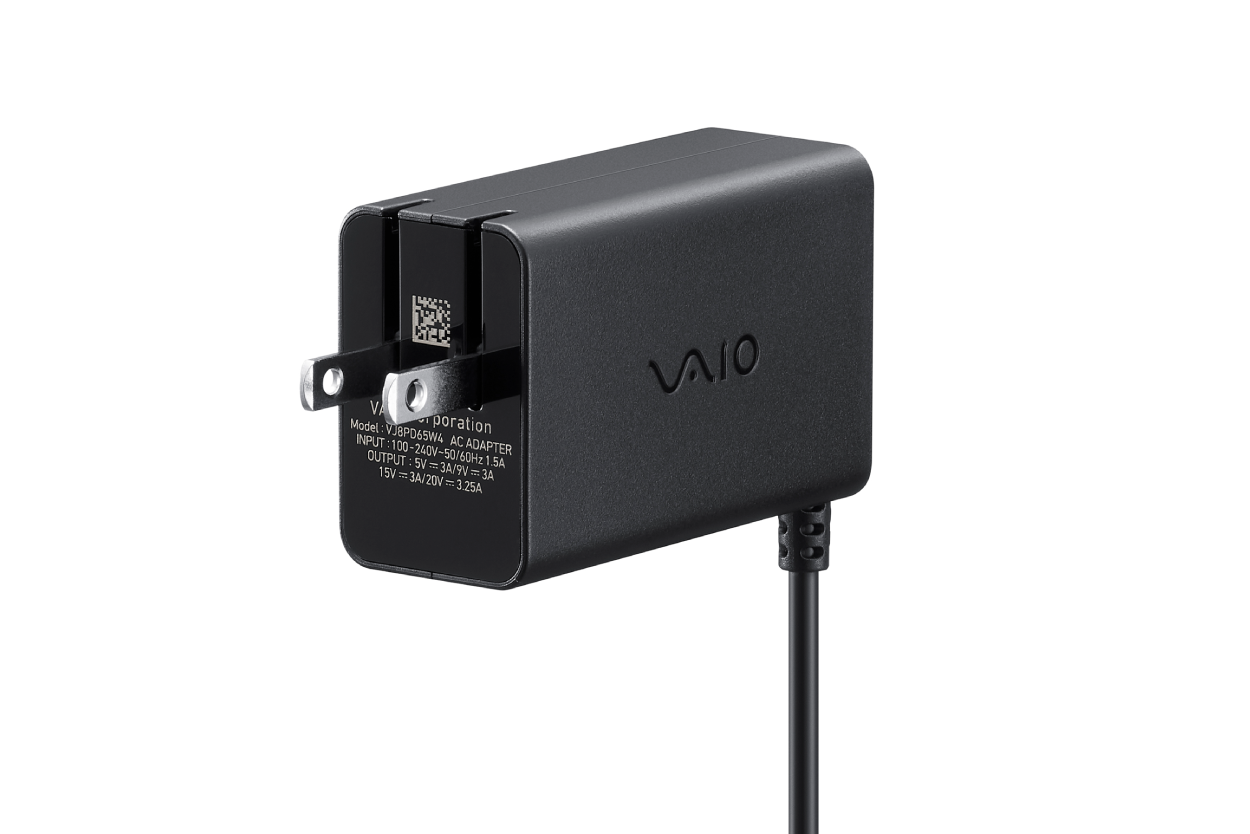 Type-Cプラグ収納式ACアダプター (型番：VJ8PD65W4)｜VAIO公式