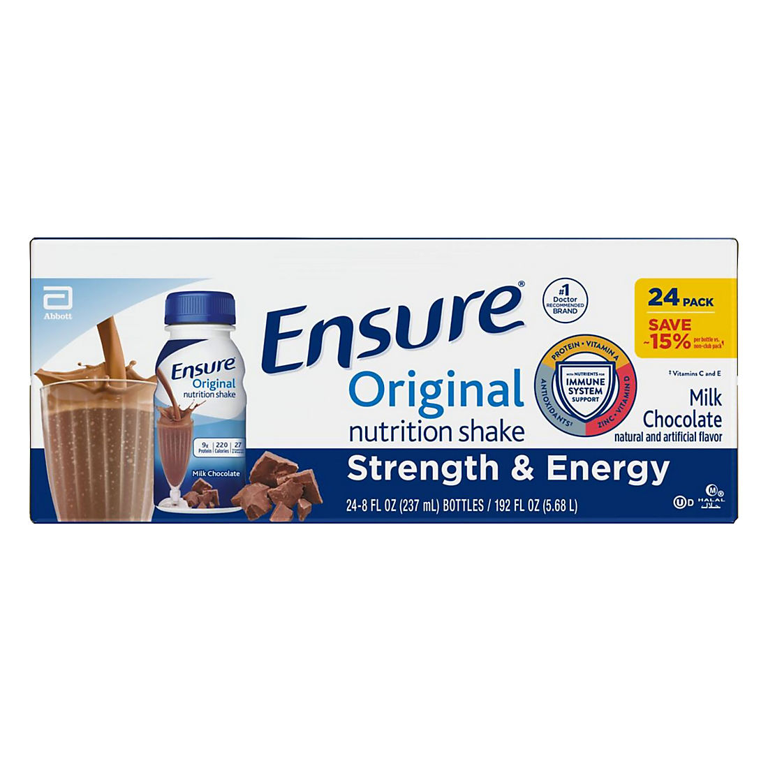Ensure Original Milk Chocolate Nutrition Shake | BJ's Wholesale Club